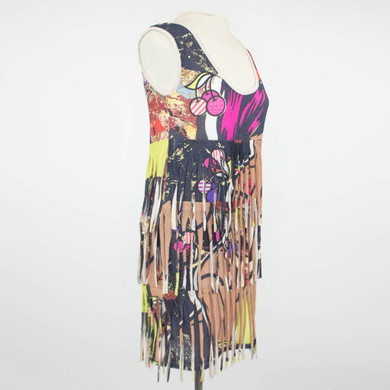 Las Vegas Girl Layered Fringe Tunic Dress
