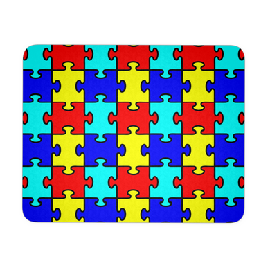 Autism Puzzle Pieces Rectangular Mousepad