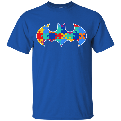 Autism Awareness Puzzle Pieces Bat - Youth