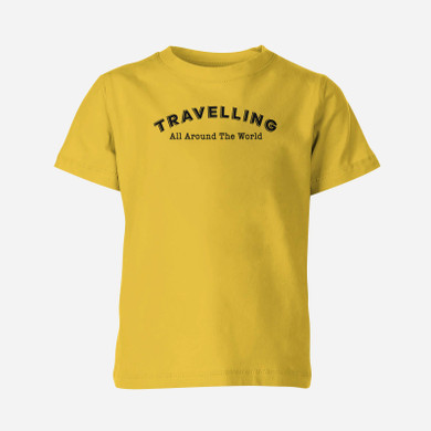 Travelling All Around The World Designed Children T-Shirts