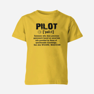 Pilot [Noun] Designed Children T-Shirts