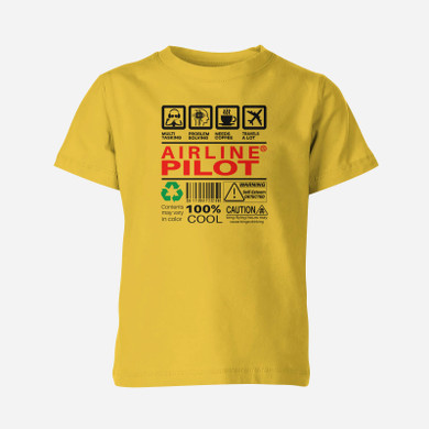 Airline Pilot Label Designed Children T-Shirts