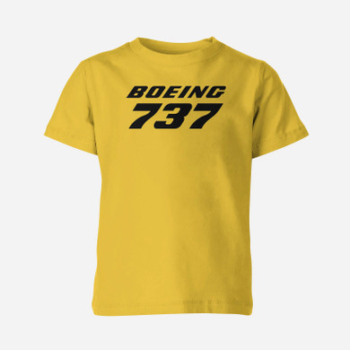 Boeing 737 & Text Designed Children T-Shirts