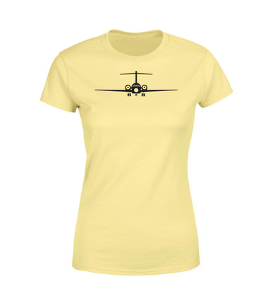 Boeing 717 Silhouette Designed Women T-Shirts