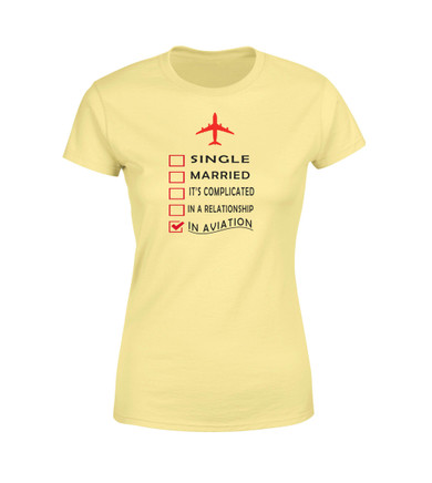 In Aviation Designed Women T-Shirts