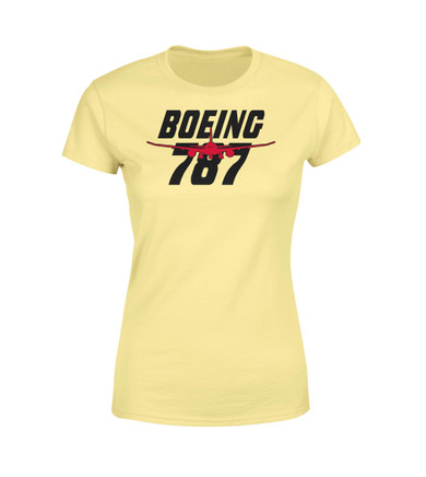 Amazing Boeing 787 & Text Designed Women T-Shirts