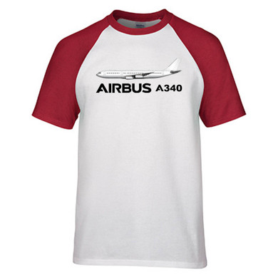 The Airbus A340 Designed Raglan T-Shirts