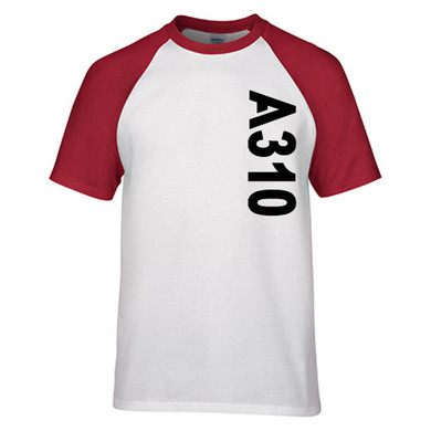 A310 Side Text Designed Raglan T-Shirts