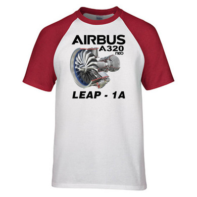 Airbus A320neo & Leap 1A Designed Raglan T-Shirts