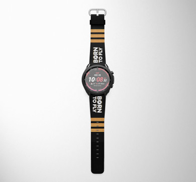 Born To Fly & Pilot Epaulettes (4,3,2 Lines) Samsung & Huawei Watch Bands