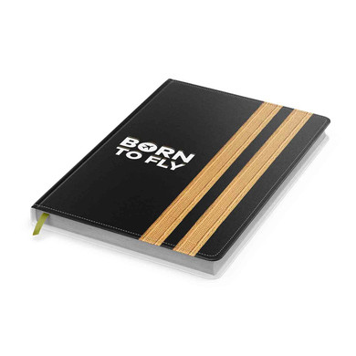 Born To Fly & Pilot Epaulettes (4,3,2 Lines) Designed Notebooks
