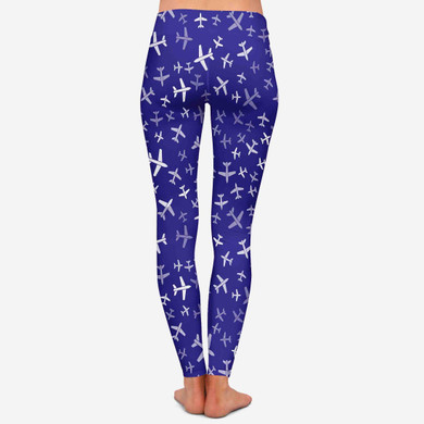 Different Sizes Seamless Airplanes Designed Women Leggins