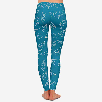 Paper Airplane & Fly Designed Women Leggins