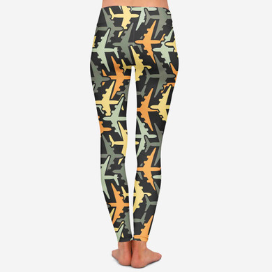 Volume 2 Super Colourful Airplanes Designed Women Leggins
