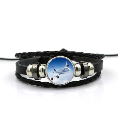Cruising Lufthansa's Boeing 747 Designed Leather Bracelets