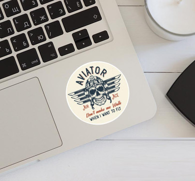 Aviator - Don't Make Me Walk Designed Stickers