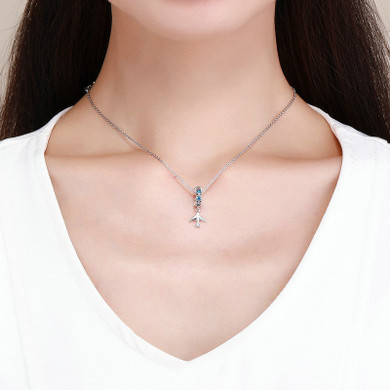 925 Silver Sterling High Quality Stars & Airplane Themed Necklaces