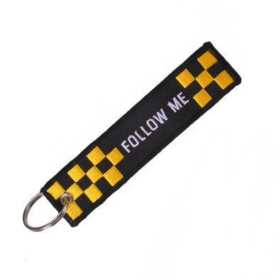 Follow Me (Black) Designed Key Chains