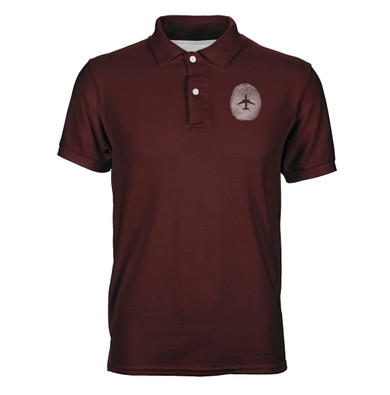 Aviation Finger Print Designed 3D Polo T-Shirts