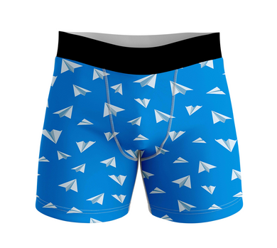 Paper Airplanes Designed Men Boxers