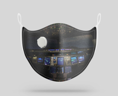 Airbus A380 Cockpit Designed Face Masks