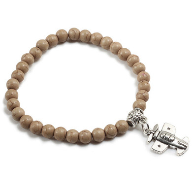 Natural Stone Designed Airplane Shape Bracelets