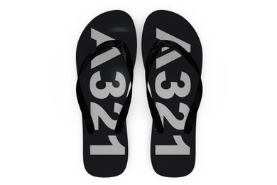 Airbus A321 Text Designed Slippers (Flip Flops)