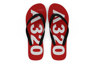 Airbus A320 Text Designed Slippers (Flip Flops)
