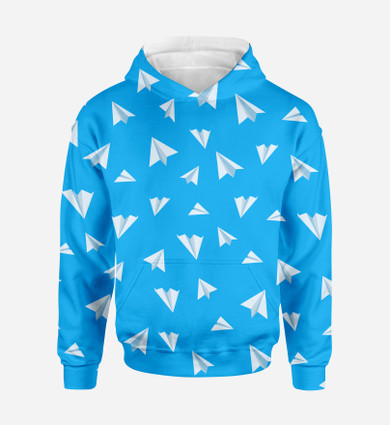 Paper Airplanes Printed 3D Hoodies