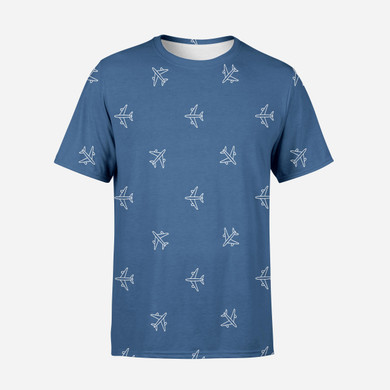 Nice Airplanes Printed 3D T-Shirts