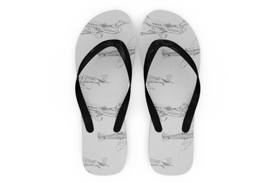 Super Aircrafts Designed Slippers (Flip Flops)