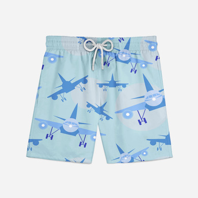 Super Funny Airplanes Designed Swim Trunks & Shorts