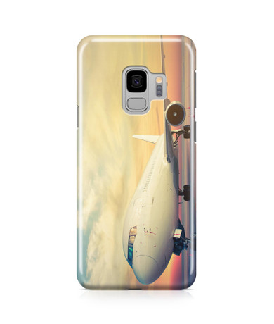 Parked Aircraft During Sunset Printed Samsung J Cases