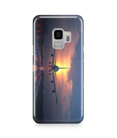 Super Boeing 747 Landing During Sunset Printed Samsung J Cases