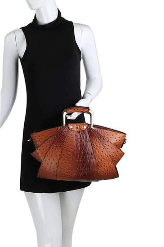 2in1 Modern Stylish Fan Satchel With Long Strap