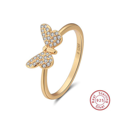 Sterling Silver Butterfly Ring