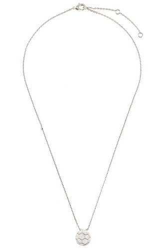 Etched soccer ball pendant necklace