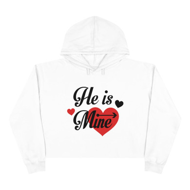 He is mine Crop Hoodie