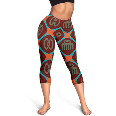 Adinkra Pattern Leggings