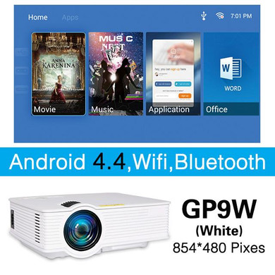 Poner Saund LED GP9 Mini Projector Wired Sync Display Home Theater Android Support Full HD LED projector Beamer Video Proyector