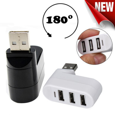 2019 New 2019 Top sale New New 3 Ports USB 2.0 Mini Rotate Splitter Adapter Hub for PC Notebook Laptop Mac Just for you