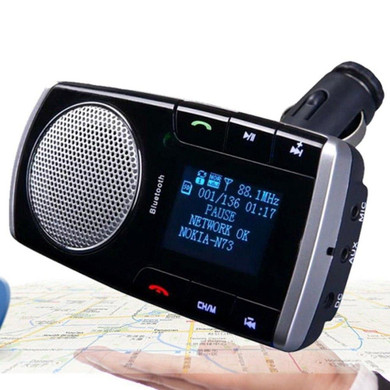 Wireless Bluetooth Car Kit 2.1A Car Charger Hands Free FM Transmitter MP3 Music Player USB LED Screen with Remote Control Hot