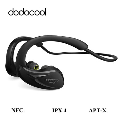 dodocool Wireless Headphone Foldable In-Ear Bluetooth Earphone with Mic IPX4 Apt-x Stereo Bluetooth Headset Earphone for Phone