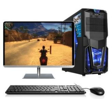 Gaming desktop Intel i3/i5/i7 /2GB/4GB/8gb ram 120Gb/1tb HDD with 18.5 22 24 inch LCD HD 1080p display PC computer desktops