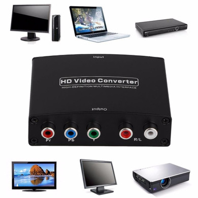 HDMI to RGB Component (YPbPr) Video +R/L Audio Adapter Converter HD TV HD Video Converter 2 Channel LPCM 1.65Gbps/165MHz