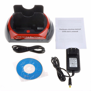 Convenient 2.5 Inch 3.5 Inch IDE SATA USB 2.0 Dual HDD Hard Drive Disk Docking Station Base Support Hard Disk Can