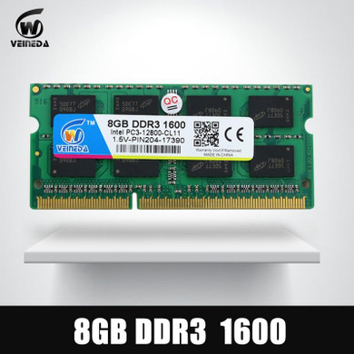 VEINEDA Ram ddr3 2gb 4gb 8gb Sodimm Ram ddr3 4gb 1600 PC3-12800 Compatible ddr3 1333 204pin For Intel AMD Laptop