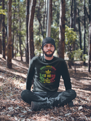 Smoke The Herb Cannabis Unisex Sweatshirt Smoke The Herb Cannabis Unisex Sweatshirt