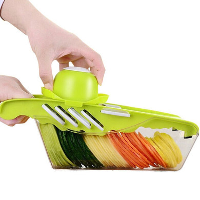 Migecon Upgraded 7 Blades Mandoline Slicer Manual Vegetable Cutter Salad Maker Potato Onion Cutter Kitchen Accessories Gadgets