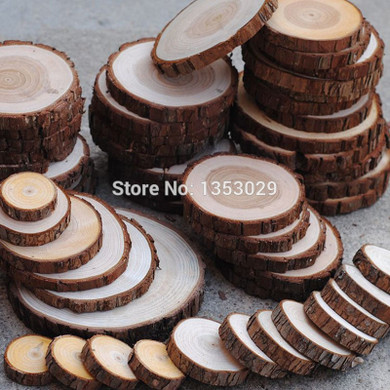 10pcs/lot DIY Handcraft Wooden Slices DIY Wood Crafts Log Sheet Vintage Wedding Decorations Marriage Rustic Decor
